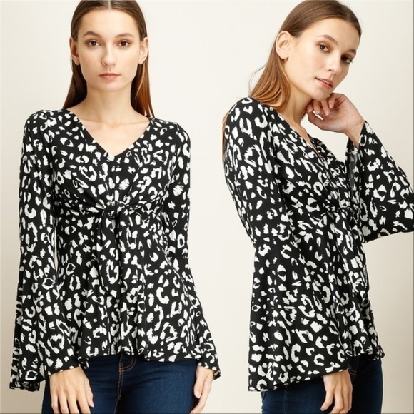 LEOPARD PRINT TOP - Picture 1 of 4